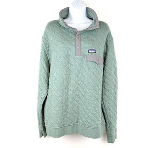 Patagonia Seafoam Green Quilted Pullover